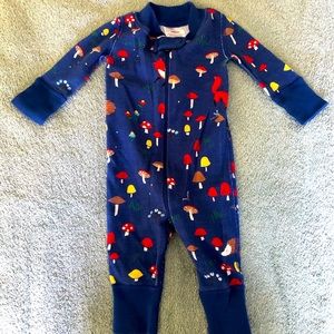 Hanna Andersson organic NB sleeper forest